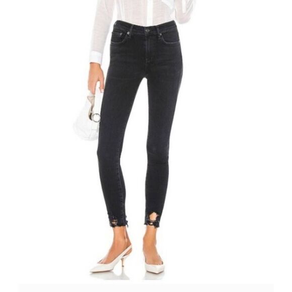 Agolde Feel Good Jeans In Black 28 - Picture 1 of 11